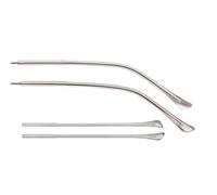 JKUHA Copri Piedino for Occhiali in Metallo da 2 Paia da 119 * 6,3 mm, Accessorio di Copertura in Gomma for Gambe for Occhiali con ago Tondo in Metallo da 1,4 mm(Transparent)