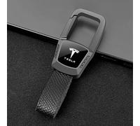 JKVTED Auto Porta Chiavi per Tesla Model Y, Portachiavi Macchina, Portachiavi Personalizzato, Portachiavi Accessori, Leggero e Molto Resistente,Black