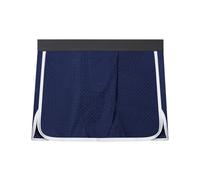 JKXLSLAX Boxer da Uomo Mutande a Rete Scavata Ice Silk Design a Bottoni, i Pantaloni e le Gonne Possono Essere Sostituiti(Blue,XL)