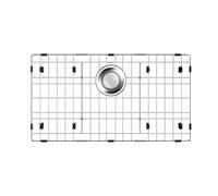 jkxoo Protezioni per lavello da cucina, protezione per lavello da cucina, griglia per lavello da cucina in acciaio inossidabile, griglia per lavello da cucina inferiore con scarico posteriore, griglia