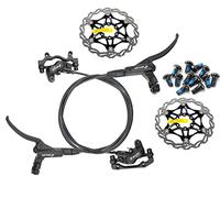 JKY Zoom HB-876 - Freno a disco idraulico anteriore 800 mm e posteriore 1400 mm con rotori da 160 mm (nero)