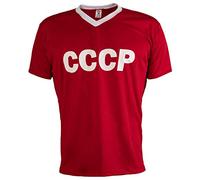 JL Sport Camicia retrò Calcio Unione Sovietica CCCP URSS 1970 Classico Uomini Vintage - L
