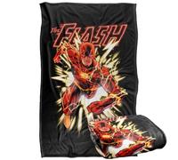Jla Flash Glow Coperta super morbida al tatto setoso - 91 x 147 cm