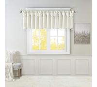 JLA Home INC Emilia Twisted Tab mantovana con Perline Bianco 127 x 66 cm