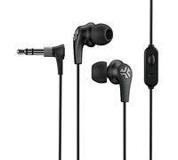 JLab Audio JBuds Pro Signature - Auricolari cablati, con microfono e controlli delle tracce, driver in titanio da 10 mm, con cuscinetti e cush fin in gel personalizzabili, colore: nero