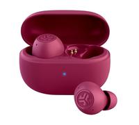 JLab Go Pop ANC Auricolari Bluetooth ANC, 24+ h di autonomia, IP55 resistenti al sudore, microfono, chiamate chiare e connessione multipoint, Fucsia