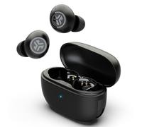 JLab Go Pop ANC Auricolari Bluetooth ANC, 24+ h di autonomia, IP55 resistenti al sudore, microfono, chiamate chiare e connessione multipoint, Nero