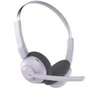 JLab Go Work Pop Cuffie Bluetooth con Microfono senza Filo - Cuffie da PC e Lavoro con 50 ore di Riproduzione, Wireless Headset Bluetooth, Connessione simultanea a Computer e Cellulare, Lilla