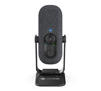 JLab Microfono USB Go Talk | Nero | Uscita USB-C | Cardioide o omnidirezionale | Frequenza di campionamento 96k | Risposta in frequenza 20Hz - 20kHz | Controllo del volume e silenziamento rapido | AUX da 3,5 mm | Plug and Play