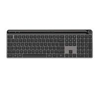 JLab Tastiera wireless Epic Advanced - Tastiera Bluetooth ricaricabile con retroilluminazione multidispositivo con connettività USB 2,4G, design sottile, tastiere da ufficio di dimensioni standard con