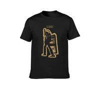 JlACAI T Rex Electric Warrior T-Shirt Mens Unisex Tee T-Shirt Black L
