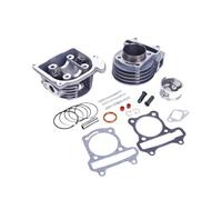 JlbVcx Kit di ricostruzione Cilindro Big Bore da 50 mm a 4 Tempi, Gruppo Testata for Motore Scooter GY6 100 CC 139QMB 139QMA