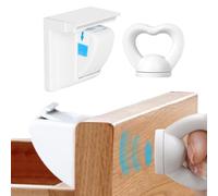 jlceh Blocco di sicurezza magnetico, Blocco magnetico del cassetto,Serratura per armadio prova di bambino | Serratura invisibile per armadio con colla e viti, serratura per armadietto per bambini,