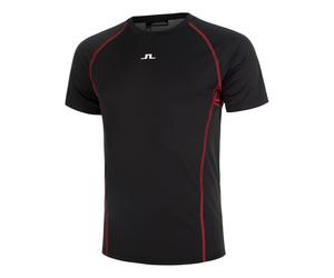 JLindeberg Alfonso Printed Maglietta Uomini - Nero, Taglia: S