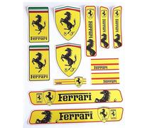JLJTTBD Auto Emblema per all Ferrari Models, Logo Emblema Sticker Stemmi Badge, Auto Body Decorazioni Accessori