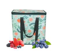 Jlkegfdf Borsa termica | Borsa tote isolata - Tessuto non tessuto allargato cinturino da polso grande capacità confezione isolante per shopping quotidiano frutta latte tè picnic raduno