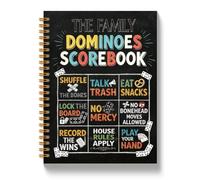 JLLBF Quaderni 521 | Carta da tavolo Dadi Gioco Amante Regali Notebook per Donne Uomini, Dark Academia Gioco Night Score Keeping Journal Notebook