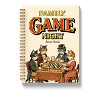 JLLBF Quaderni 523 | Carta da tavolo Dadi Gioco Amante Regali Notebook per Donne Uomini, Dark Academia Gioco Night Score Keeping Journal Notebook