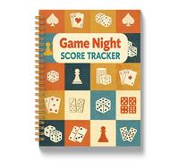 JLLBF Quaderni 524 | Carta da tavolo Dadi Gioco Amante Regali Notebook per Donne Uomini, Dark Academia Gioco Night Score Keeping Journal Notebook