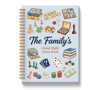 JLLBF Quaderni 525 | Carta da tavolo Dadi Gioco Amante Regali Notebook per Donne Uomini, Dark Academia Gioco Night Score Keeping Journal Notebook