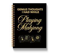 JLLBF Quaderni 530 | Carta da tavolo Dadi Gioco Amante Regali Notebook per Donne Uomini, Dark Academia Gioco Night Score Keeping Journal Notebook