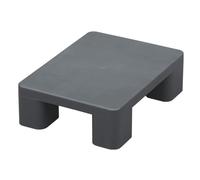 JLLEIZYZ Bancale da Esterno, Pallet Leggeri, Design Monoblocco Stampato, Resistente Alla Pressione e Agli Urti, Adatto per la Logistica e lo Stoccaggio(Gray,40x30x12cm/16x12x4.7in)