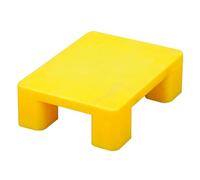 JLLEIZYZ Bancale da Esterno, Pallet Leggeri, Design Monoblocco Stampato, Resistente Alla Pressione e Agli Urti, Adatto per la Logistica e lo Stoccaggio(Yellow,40x30x12cm/16x12x4.7in)