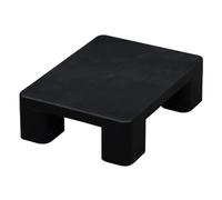 JLLEIZYZ Bancale da Esterno, Pallet Leggeri, Design Monoblocco Stampato, Resistente Alla Pressione e Agli Urti, Adatto per la Logistica e lo Stoccaggio(Black,40x30x12cm/16x12x4.7in)