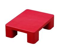 JLLEIZYZ Bancale da Esterno, Pallet Leggeri, Design Monoblocco Stampato, Resistente Alla Pressione e Agli Urti, Adatto per la Logistica e lo Stoccaggio(Red,40x30x12cm/16x12x4.7in)