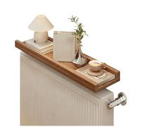 JLLEIZYZ Copri Termosifone, Mensola Adesiva, Materiale in Legno Massello, Resistente e Non Facile da Deformare, Adatto per Soggiorno e Camera da Letto(Brown,60x12cm/24x4.7in)