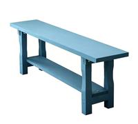JLLEIZYZ Panchina Legno da Esterno, Panchine da Giardino, Design a Doppio Strato Adatte per Giardini, Camere da Letto, Cucine e Terrazze(Blue,120x25x42cm/47x10x17in)