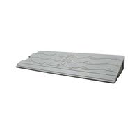 JLLEIZYZ Rampa Marciapiede, Rampas per Disabili, Una varietà di Colori e Dimensioni, Adatte per Soglie Interne e Gradini dei Centri Commerciali(Gray,25x13x6cm/10x5.1x2.4in)