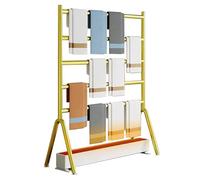 JLLEIZYZ Stendibiancheria da Termosifone, Copertura Termosifones le Saldature Sono Resistenti la Struttura è Stabile, Adatto per Locali Residenziali e Commerciali(Gold,40x40x120cm/16x16x47in)