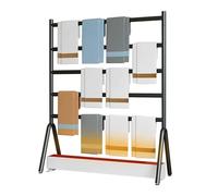 JLLEIZYZ Stendibiancheria da Termosifone, Copertura Termosifones le Saldature Sono Resistenti la Struttura è Stabile, Adatto per Locali Residenziali e Commerciali(Black,120x40x120cm/47x16x47in)