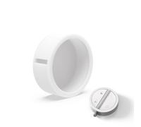 JLNJLE Custodia protettiva in silicone per badge telecomando Somfy allarme, MyFox keyfob, protezione dello scomparto della batteria a prova di urti e sicura (bianco)