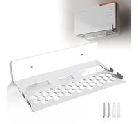 JLNJLE Supporto da parete in metallo compatibile con AVM Fritz!Box 5690 Pro, robusto supporto con gestione dei cavi integrata e efficiente dissipazione del calore, salvaspazio e stabile per casa e