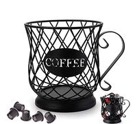 Jlnmmn Cestello Per Capsule di Caffè, Contenitore Per Capsule di Caffè, Grande Capacità (65 capsule) a Forma di Tazza Classica Scavata Abbellisci La Tua Cucina