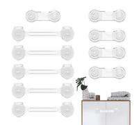 Jlobnyiun Child Proof Locks,Serrature Sicurezza Bambini Antiapertura - Catenaccio di Sicurezza Domestica Senza Foratura per Elettrodomestici Cucina Cassetti Armadio Appartamento | Per Bambini Cucina