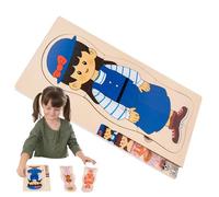 Jlobnyiun Giocattoli di anatomia per, Puzzle Parti del Corpo, Puzzle di anatomia per 3-5, Scheletro dettagliato interattivo educativo per Esperienze Pratiche di sviluppo cognitivo per Il