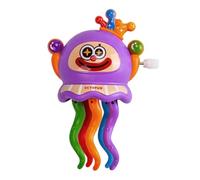 Jlobnyiun Giocattolo Elettrico Polpo | Polpo Clown Movimento Automatico | Giocattolo a Carica Manuale per Bambini Bambine Asilo Nido Soggiorno Scuola Camera da Letto Interni