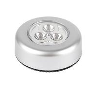 Jlobnyiun Luci A Disco A LED, Luci A Pressione Attaccate Per L'armadio | Luce Di Spinta Adesiva - Luci Per Rubinetto, Luce Notturna Wireless, Luce Per Armadio, Risparmio Energetico Per Camera Da