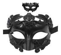 Jlobnyiun Maschera che copre mezza faccia, Maschera che copre il viso | Copertura per decorazioni facciali a tema greco e romano antico di Halloween,Antica copertura facciale di carnevale