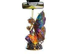 Jlobnyiun Portafortuna per Auto | Portafortuna a Forma di per Specchietto - Ornamento 2D Streghe, Decorazione Halloween per Veicolo da Appendi Per Uomo e Donna