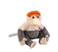 Jlobnyiun Proboscis Monkey - Primate a naso lungo, fauna esotica, souvenir di animale tropicale, compagno morbido e vellutato, esemplare di peluche decorativo | accento ispirato alla natura per la b