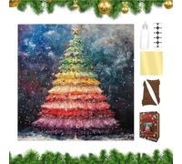 Jlobnyiun Puzzle 'Inverno | Albero di Natale Decorazione Divertente per la Casa,Set di Puzzle per le Feste Invernali,per Festival Compleanno Feste Raduni Favori Bambini Famiglia Ragazzi Casa Scuola