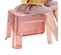 Jlobnyiun Sgabello da Doccia - Portaoggetti da Doccia Panchetta Portatile Trasparente | Sgabello per con Seduta - per angolo doccia, bagno, cucina, vanità, contenitore