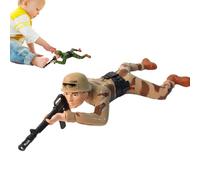 Jlobnyiun Soldier Action Figure - BOY AVVENTURE MODEL, Light Sound Gear | Realistico con giunti flessibili e da battaglia, giocattolo per giochi di simulazione di gioco di ruolo creativi per bambini