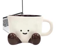 Jlobnyiun Tasse À Café En Céramique,Tasse À Lait À Pieds Drôle | Tas De Voyage Décorative Pour Amateurs De Boissons Cadeau Saint Valentin Anniversaire Fête