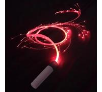 Jlobnyiun Whip da Danza Leggera a LED - Giocattolo di Flusso Girevole in Fibra Ottica, di Bagliore in modalità 4, proposito per la Festa del Colore, Strumento di Performance delle luci Portatili | PE