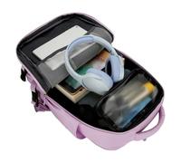 Jlobnyiun Zaino per computer portatile, zaino da viaggio | Weekender Bookbag da viaggio, impermeabile, imbottito, leggero, multi-tasca antifurto, zaino per pendolari, donne, uomini, viola., Se référer